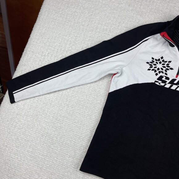 NEWLAND Sweater 1/4 Zip Ski Base Layer Made In ITALY Black Womens Sz XL Read* - Picture 11 of 16